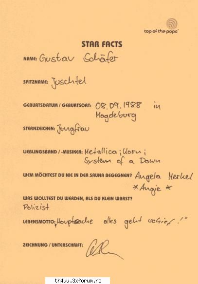 Scrisul lui Gustav - am gasit pe alt forum scrisul lui si cate ceva - gustav